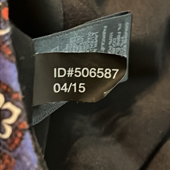 Express Blue with Red/White Geometric Print Lined Pencil Skirt Size 8 - Picture 13 of 13